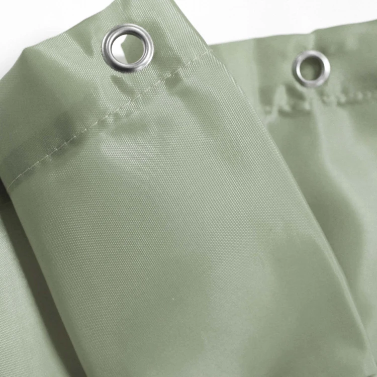 Cortina de duche simples com ganchos