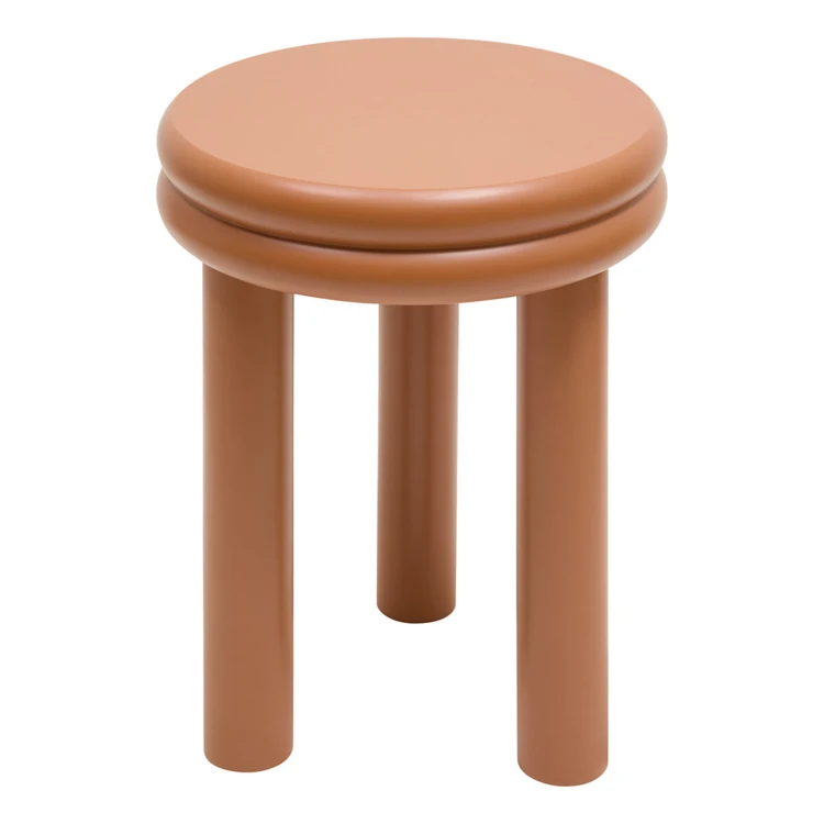 Table d’appoint ronde avec pieds en pin