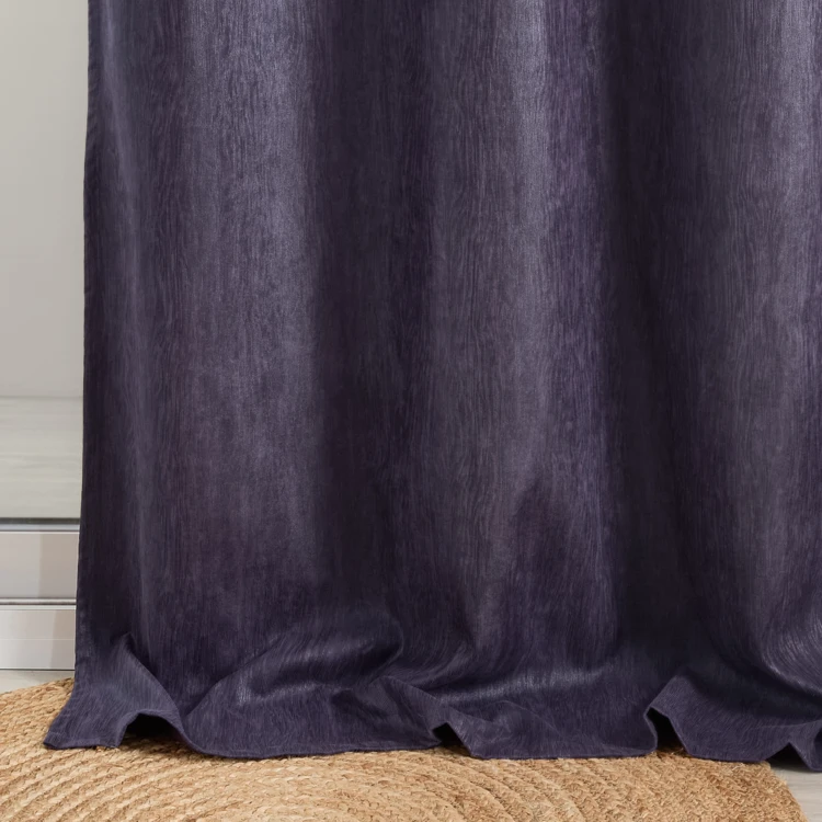 Double Rideau ameublement faux uni