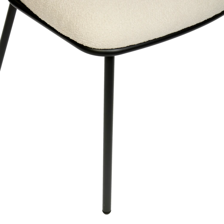 Sillón de comedor de chenilla