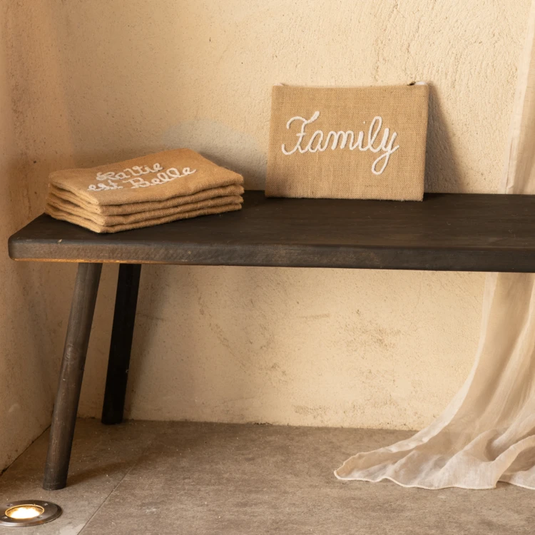 Pochette Jute "Family"