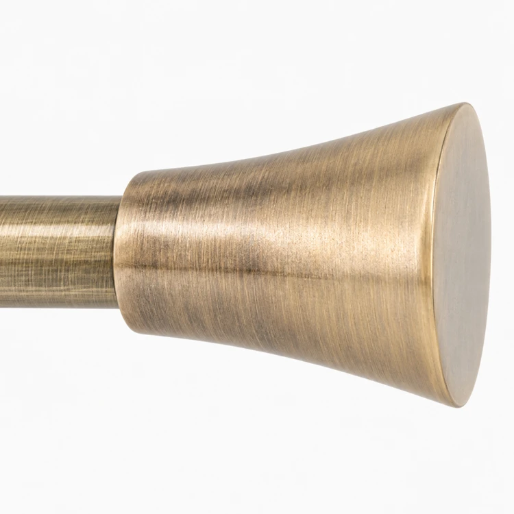 Kit tringle à rideaux extensible avec embouts pommeau D19mm