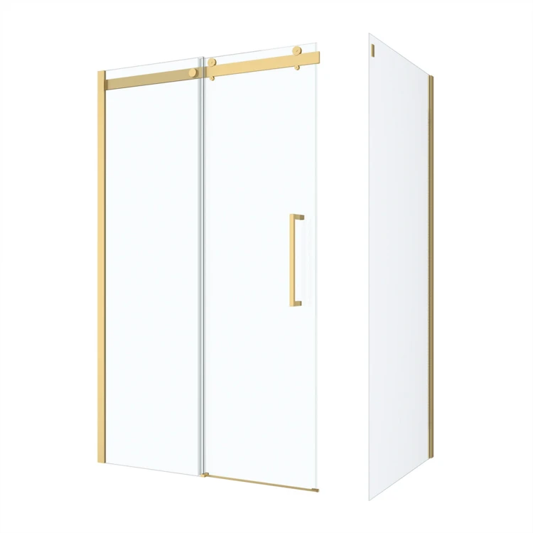 Porte de douche coulissante en verre trempé