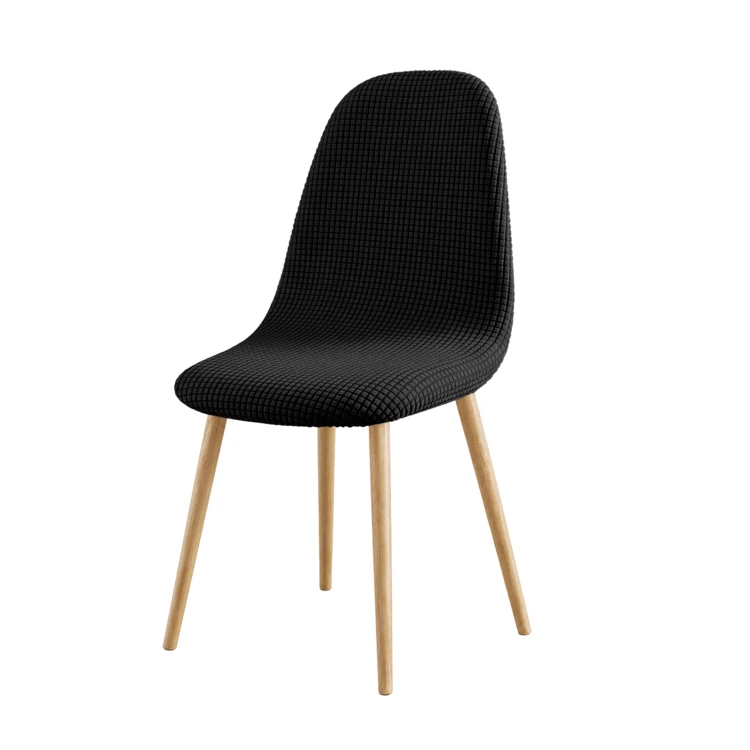 Housse de chaise scandinave extensible en tissu gaufré
