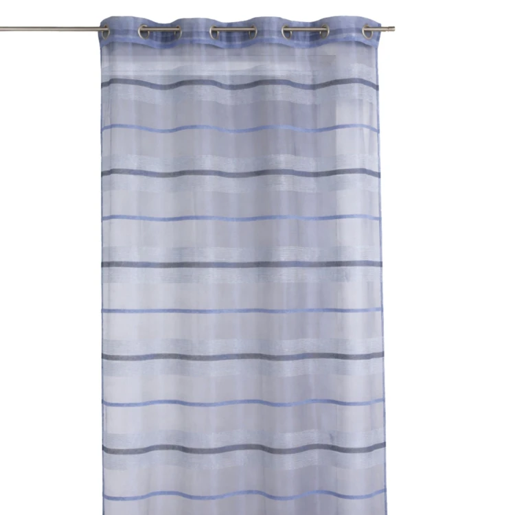 Voilage fantaisie à rayures horizontales de différentes tailles