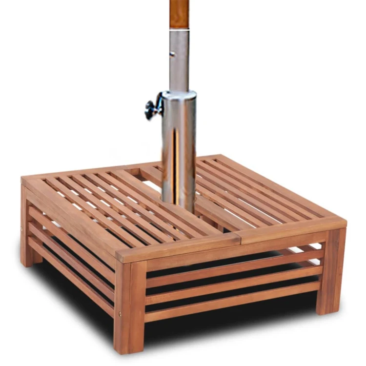 Cache pied de parasol en bois