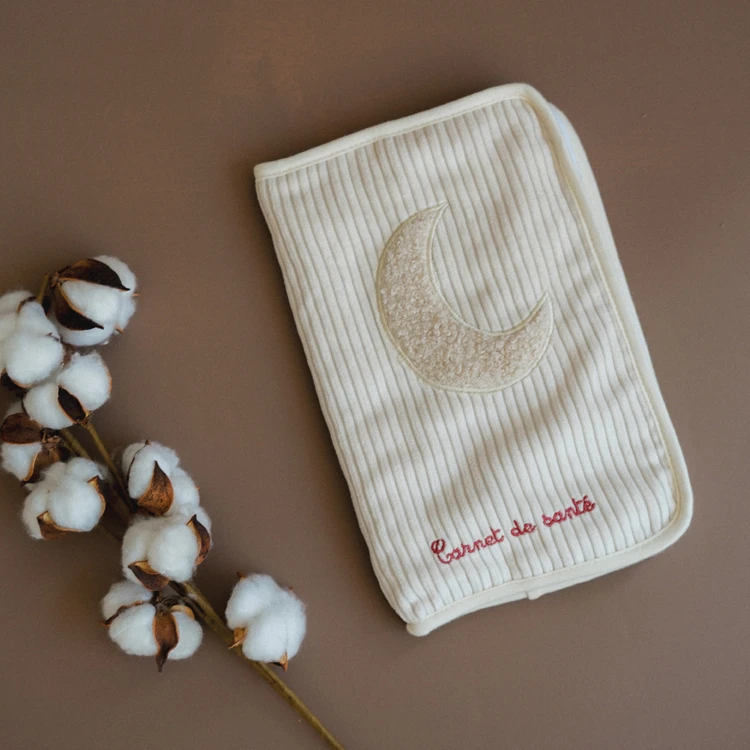 Protège carnet de santé lune