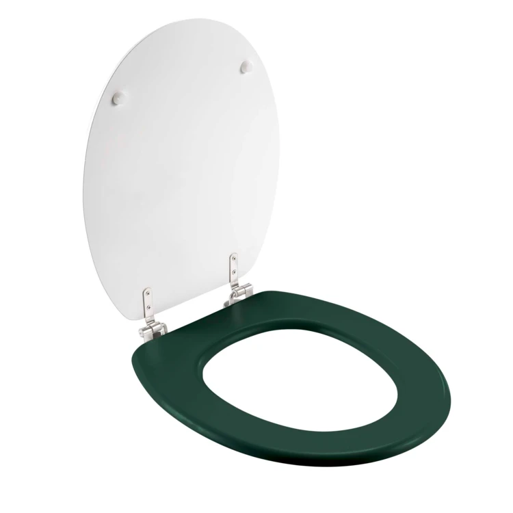 Abattant WC  imprimé tropical avec charnières métal