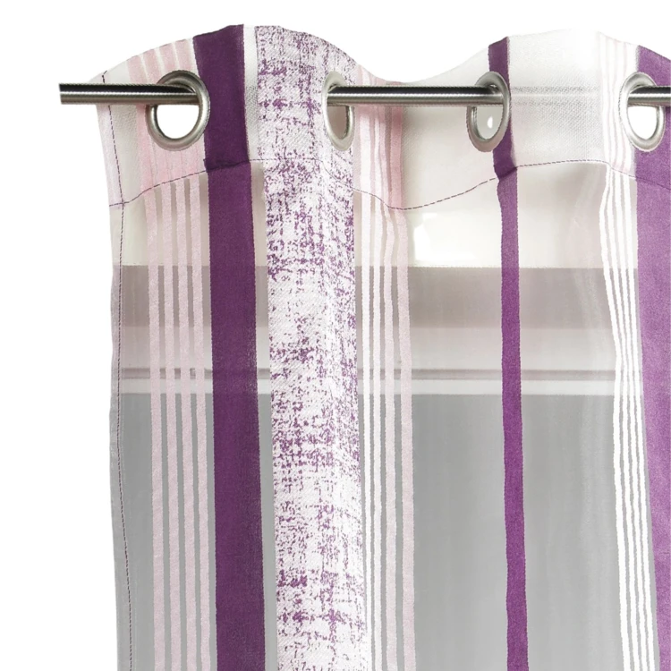Organza-Vorhang mit Jacquard-Streifenmuster