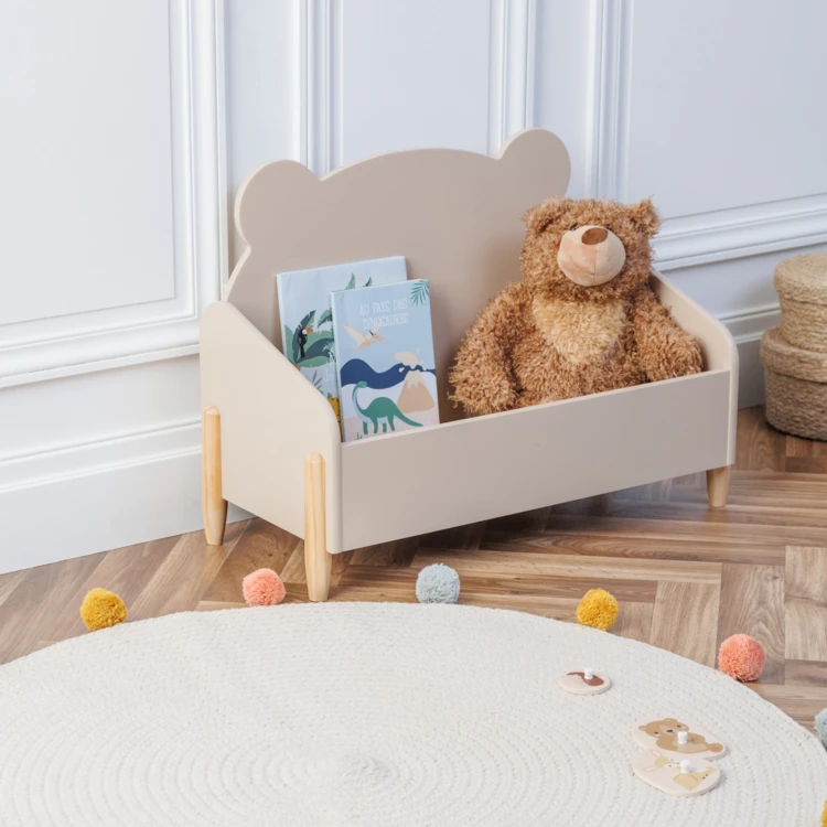 Aufbewahrungstruhe für Kinder in Bärenform
