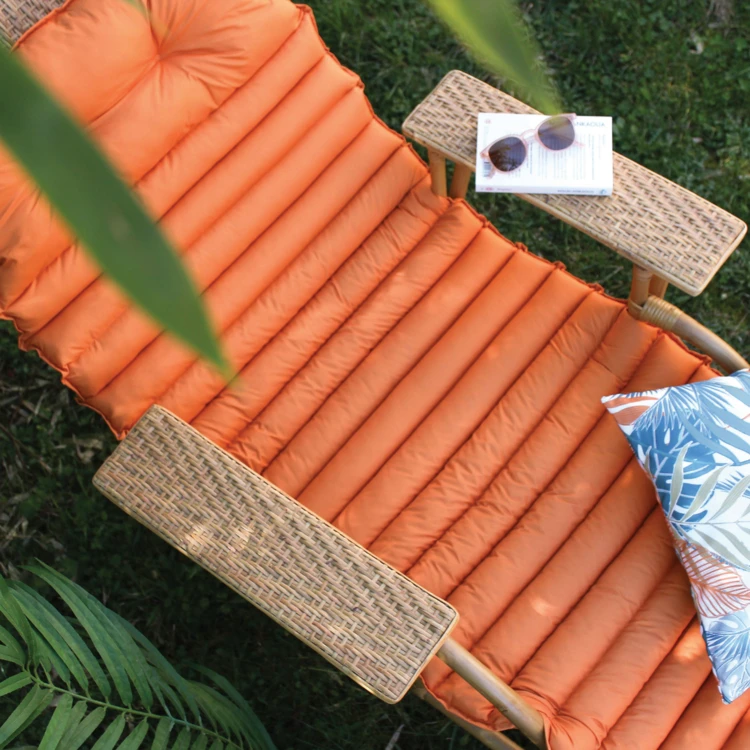 Matelas bain de soleil en microfibre