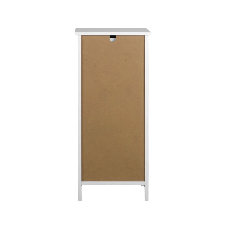 Meuble bas de salle de bain avec porte à lames et rangement