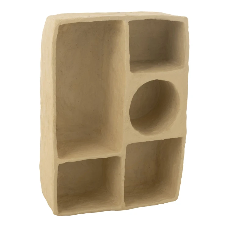 Estante de pared de papel maché
