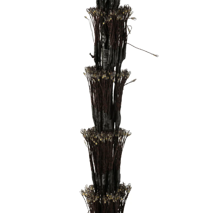 ARBRE LED LUMIÈRES BLANC CHAUD FER NOIR EXTRA LARGE