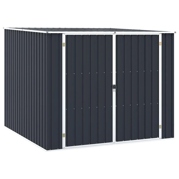 Abri de jardin en acier galvanisé avec double porte