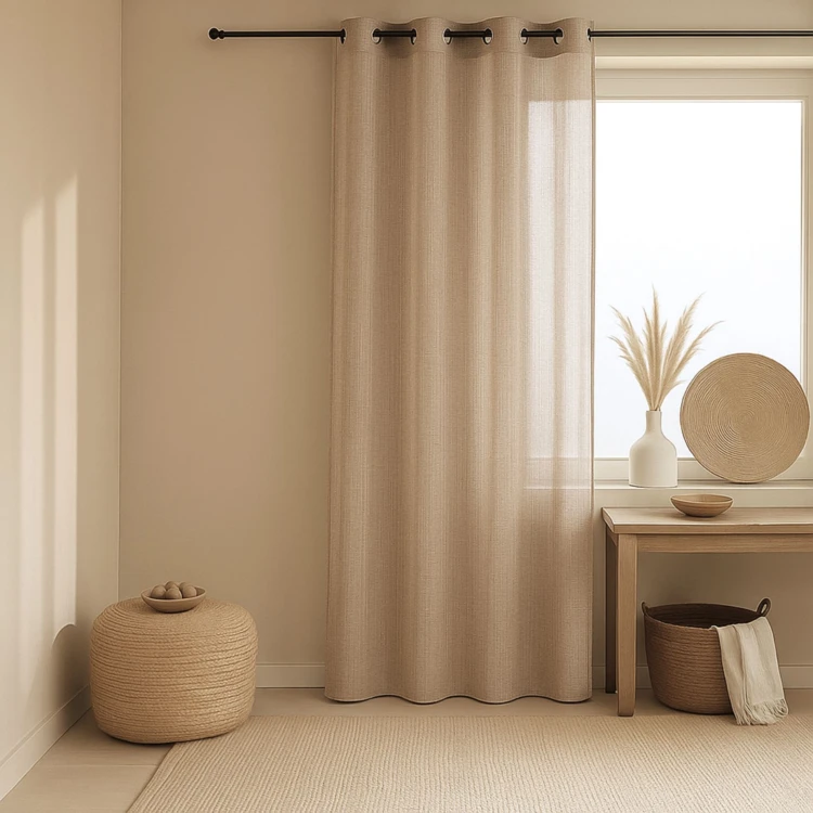 Voilage  effet lin fluide