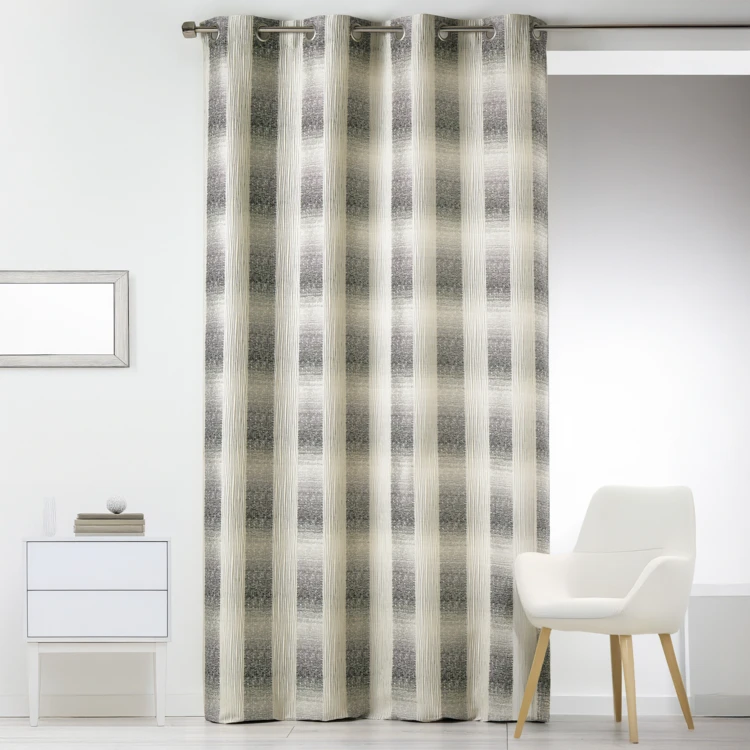 Rideau en Jacquard Effet Quadrillé