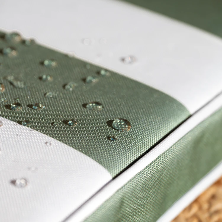 Galette de chaise imperméable déhoussable à rayures ARCACHON