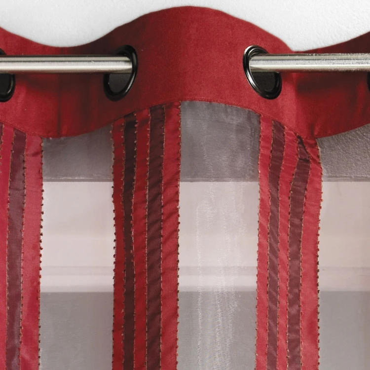 Voilage en Organza Rayures verticales