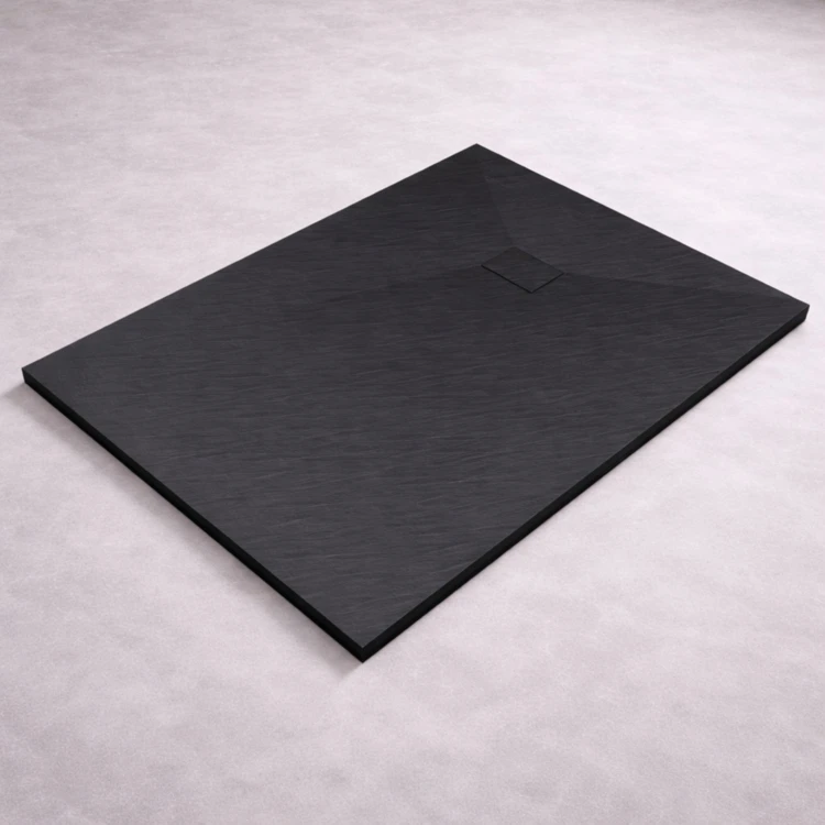 Receveur en résine effet pierre