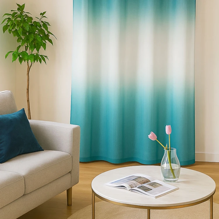 Voilage tie and dye coloré