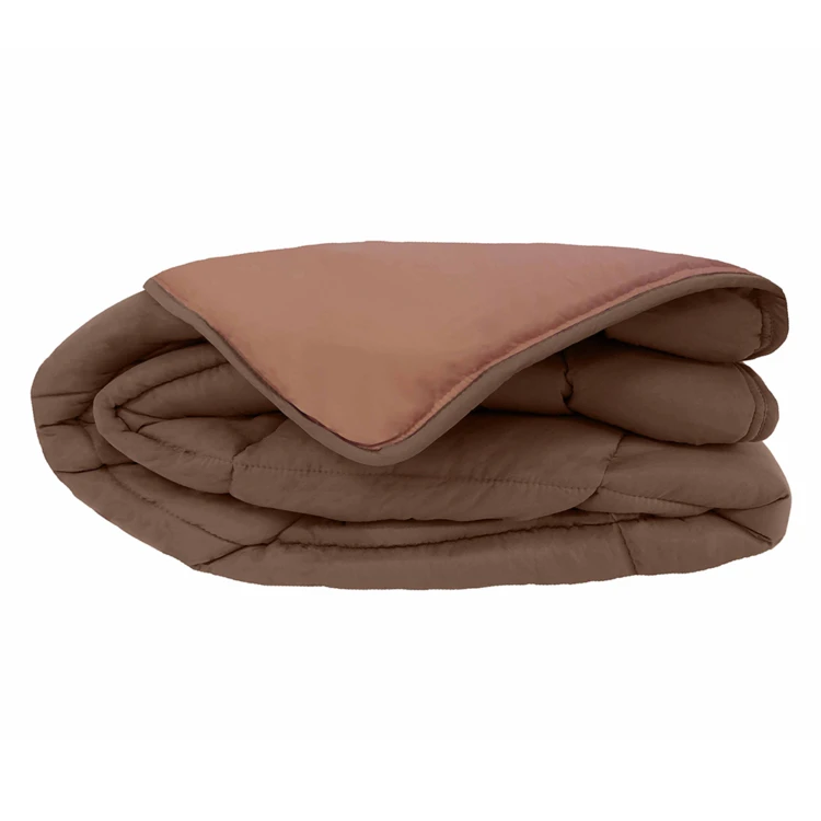 Couette chaude microfibre bicolore 400 gr/m2