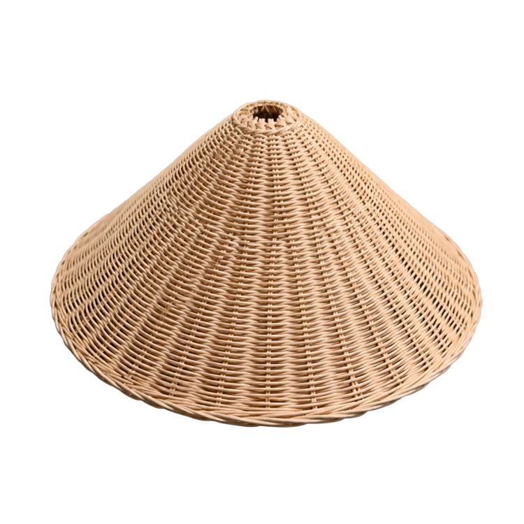 Lustre rotin tressé parasol