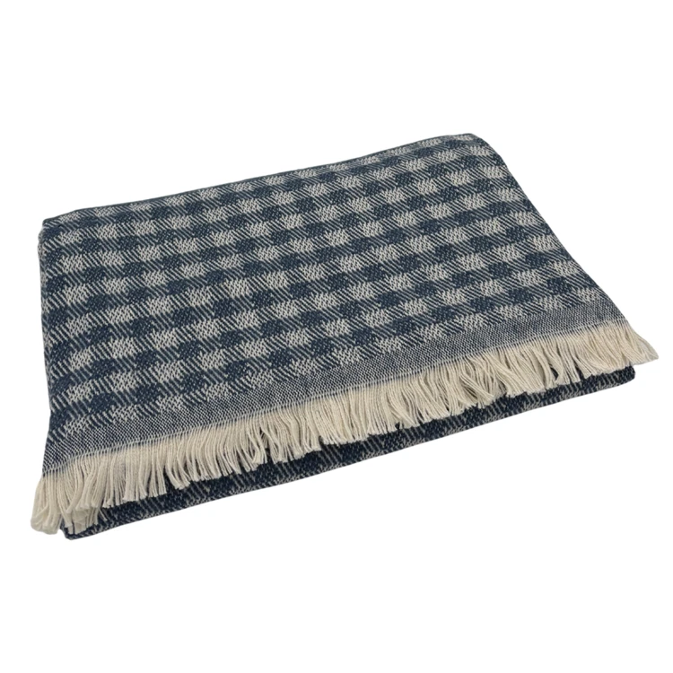 Vichy-Jacquard-Plaid aus Baumwolle