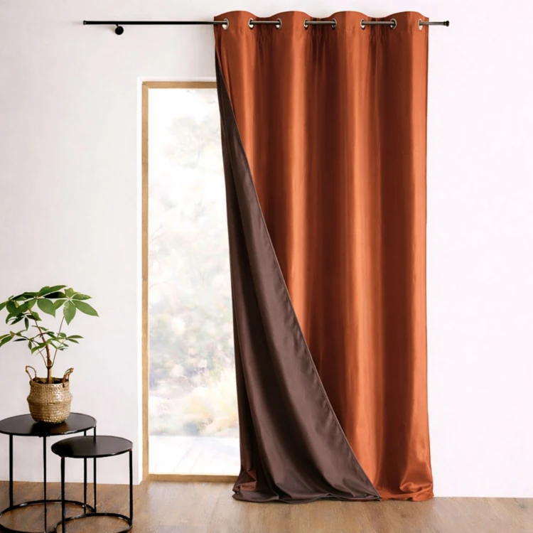 Rideau Ameublement Réversible en Taffetas