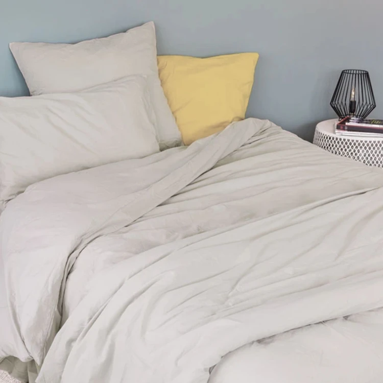Housse de couette coton Lavé Oekotex