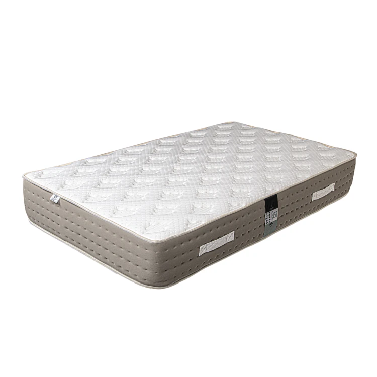 Bett-Set mit 26 cm Taschenfederkernmatratze und weißem Massivholz-Lattenrost