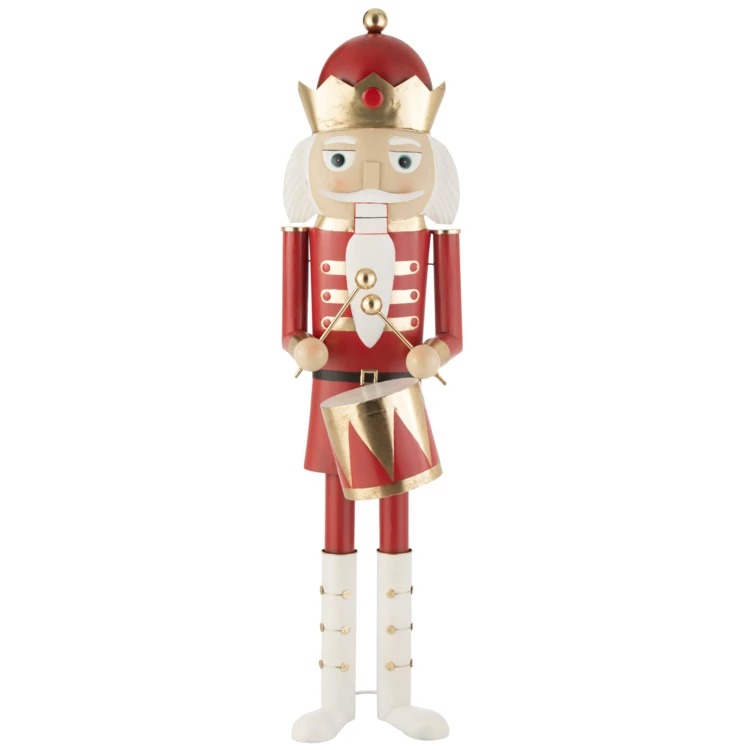 CASSE-NOISETTE TAMBOUR FER ROUGE/OR LARGE