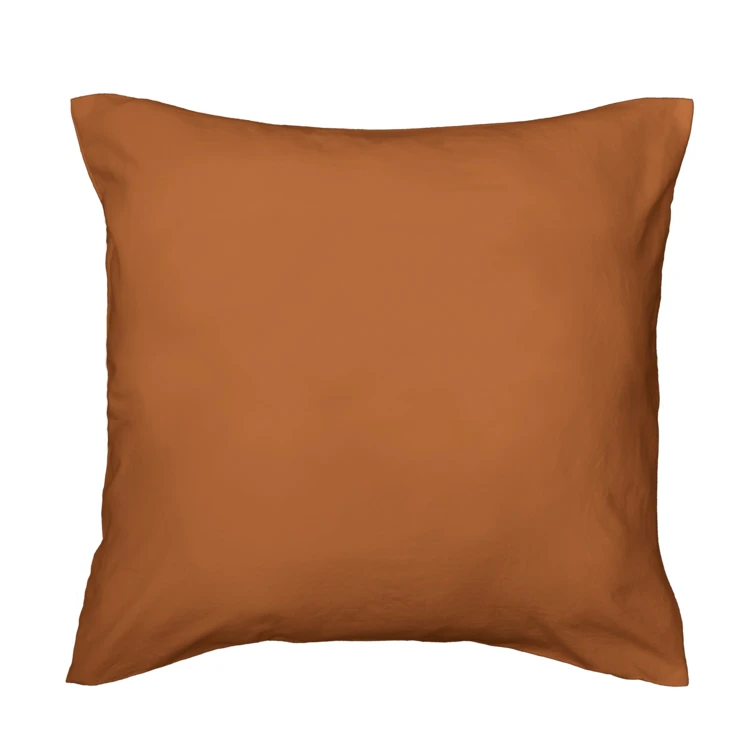 Parure de lit 3 pièces en microfibre unie lavée housse + taies