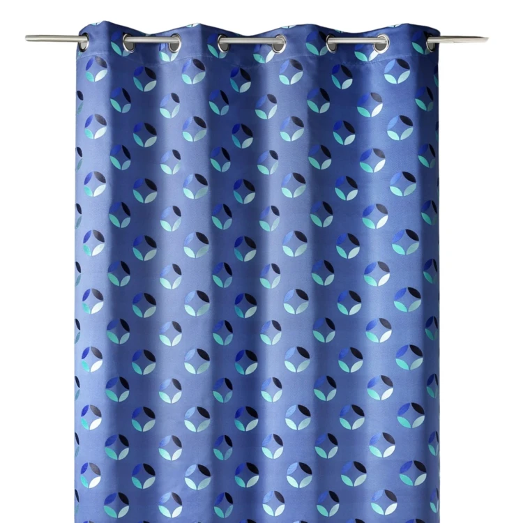 Rideau en jacquard à imprimés "rosace"