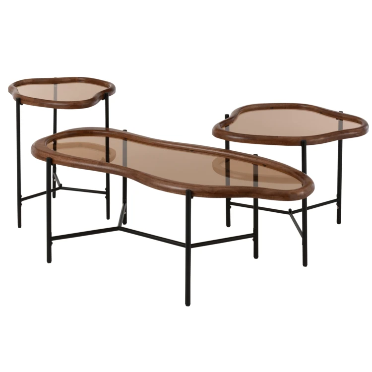 Table basse gigogne design organique