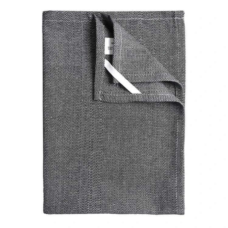 Torchon de cuisine en coton motif chevrons tissés