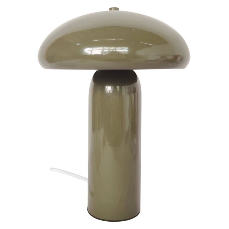 Dekorative Lampe aus Metall mit abgerundetem Design