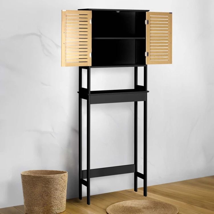 Meuble dessus WC avec rangement
