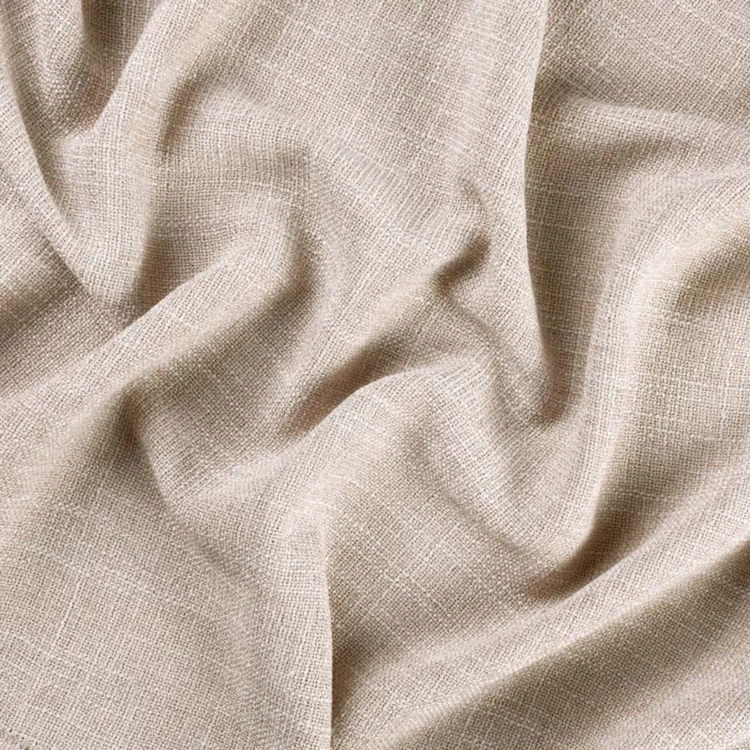 Tissu voile semi-opaque effet lin