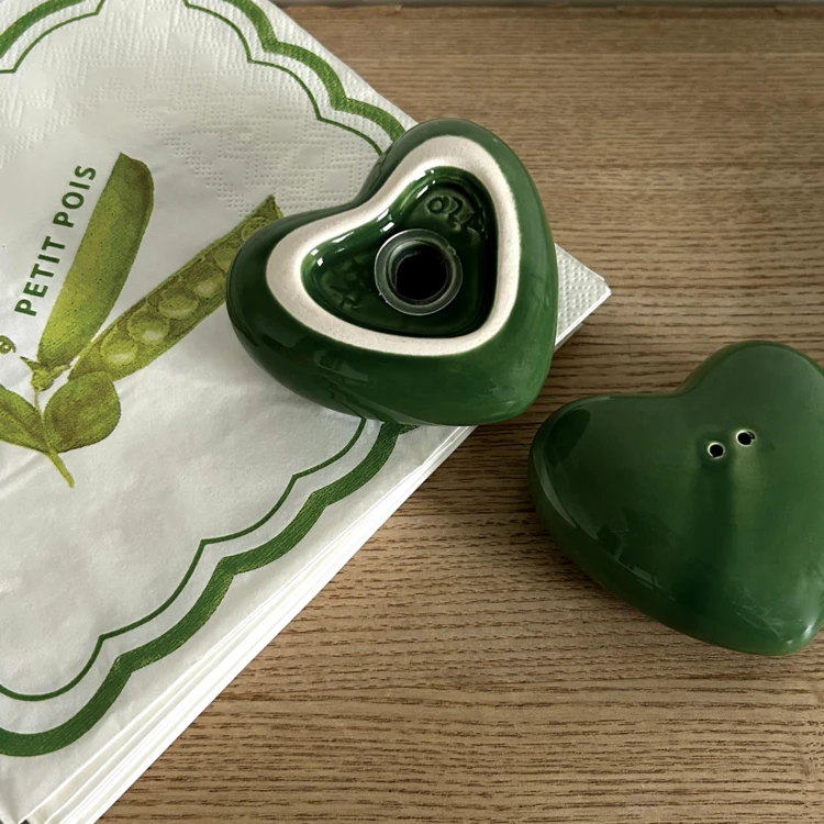 Lot de 20 serviettes en papier motif aubergine et petit pois