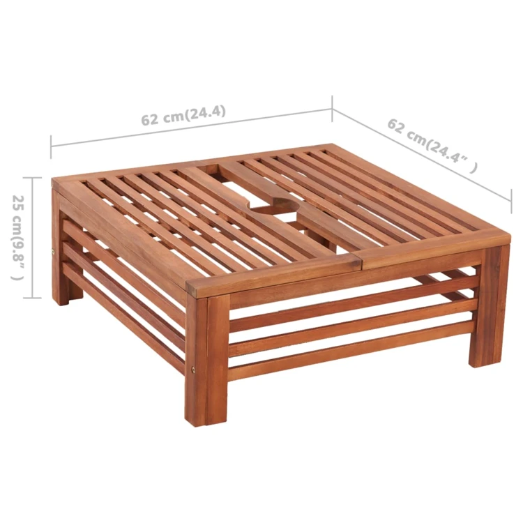 Cache pied de parasol en bois
