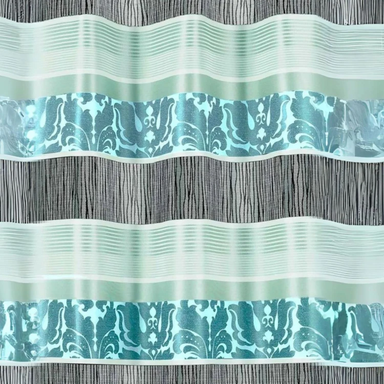 Rideau en jacquard à rayures horizontales colorées