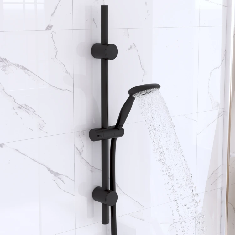 Colonne de douche 3 pièces avec pommeau et flexible extensible