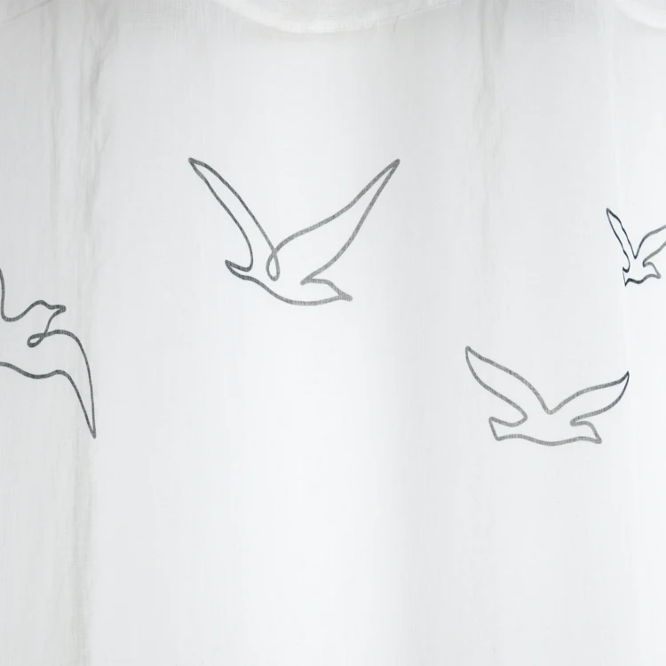 Tenda a setaccio con motivo a occhio di uccello