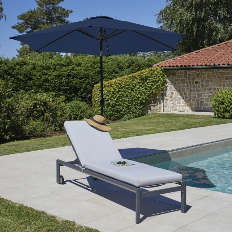 Parasol Centré et Inclinable Ø 3 m en Aluminium