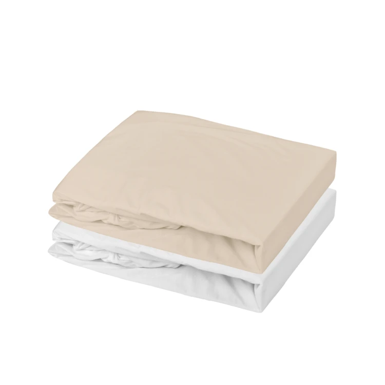 Lot 2 draps-housses extensibles coton pour lit bébé
