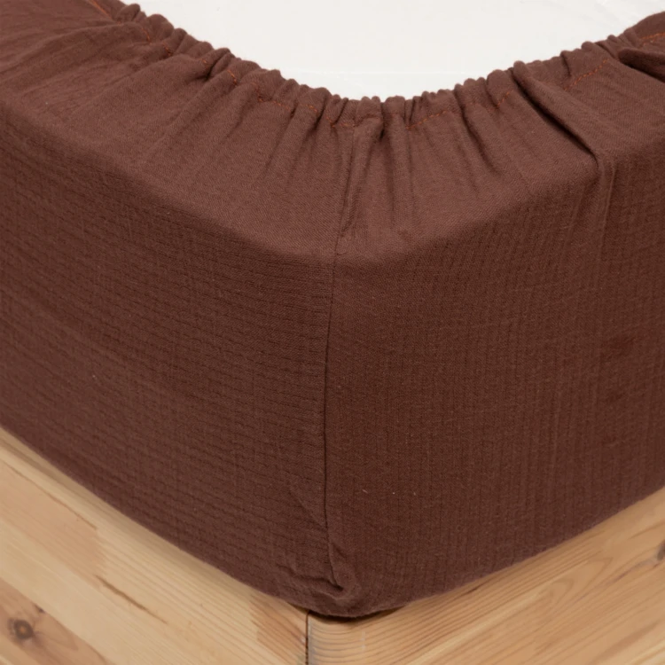 Drap housse en gaze de coton