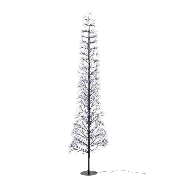 ARBRE LED LUMIÈRES MULTICOLORES FER NOIR EXTRA LARGE