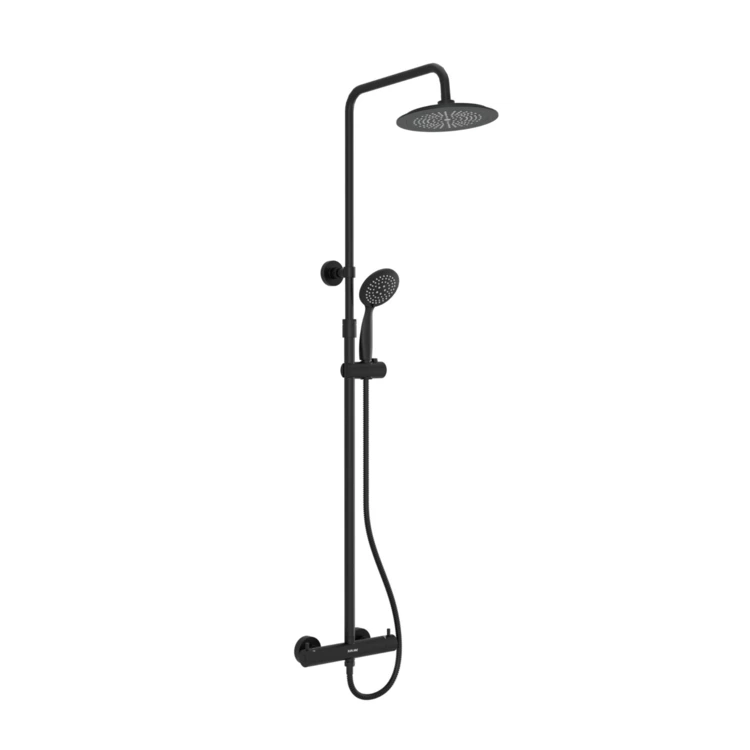 Colonne de douche thermostatique noire