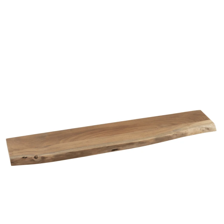 Etagère murale en acacia avec support fixation